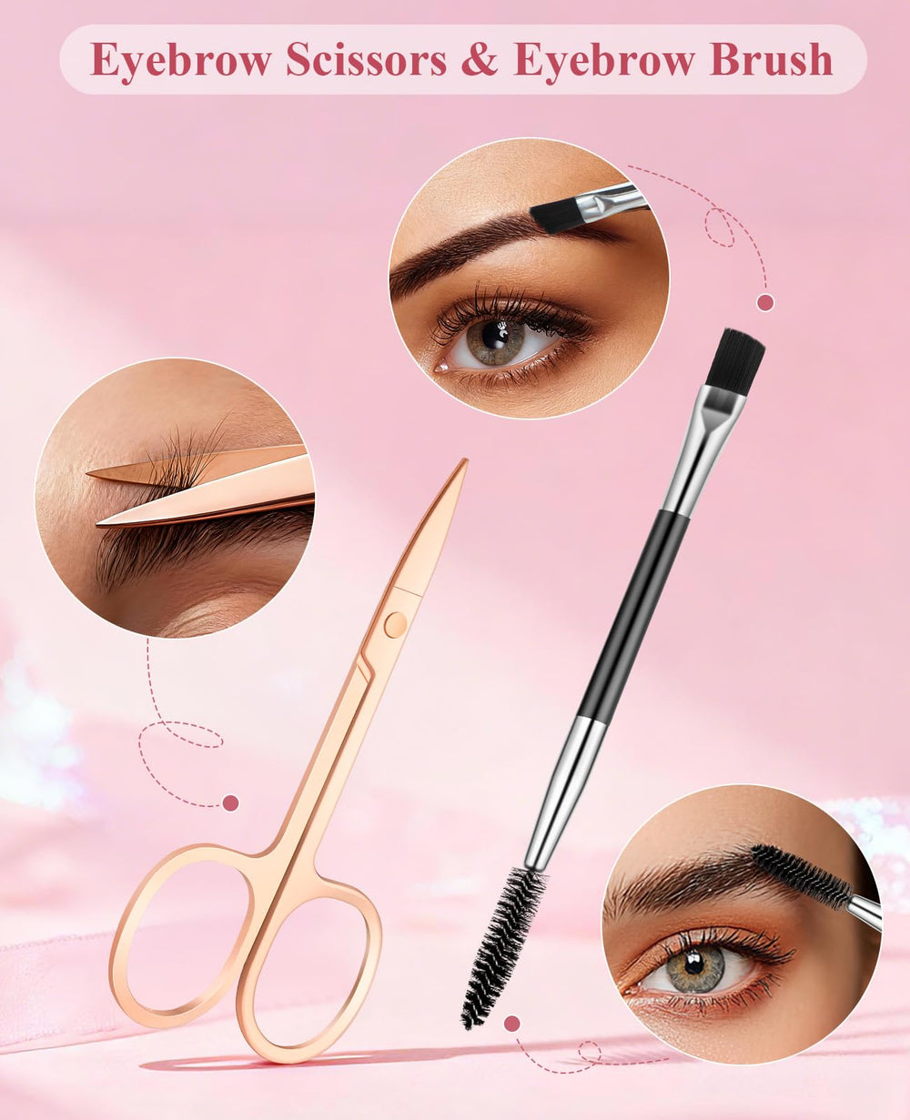 Aosnare curved eyebrow scissors for shaping with smooth cuts