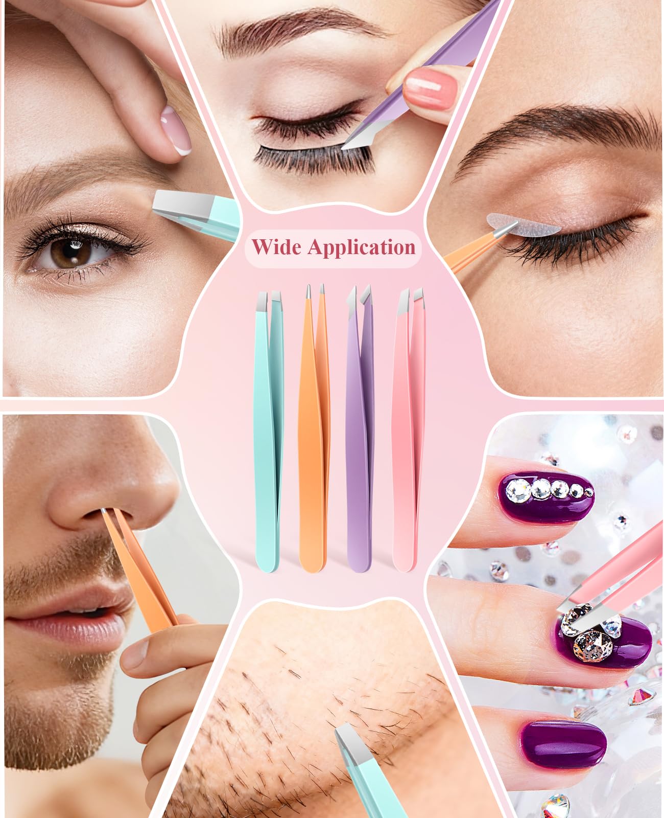 Aosnare slant tweezers offering accurate tweezing and tidy brows