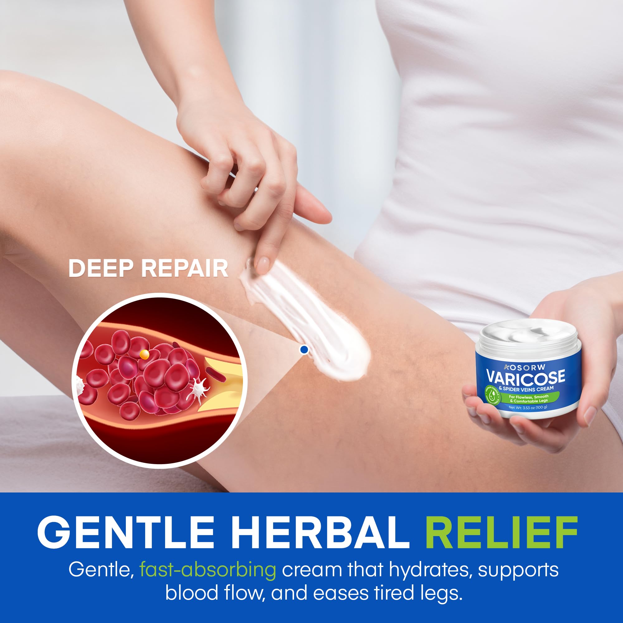 AOSORW non-greasy formula leaves skin refreshed after use.