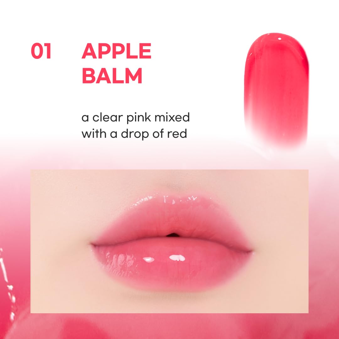 AOU Glowy Chonky Tint Balm Apple hygienic design for easy, clean lip tint application.