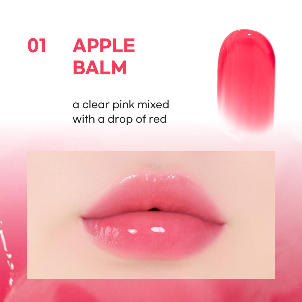 AOU Glowy Chonky Tint Balm Apple hygienic design for easy, clean lip tint application.