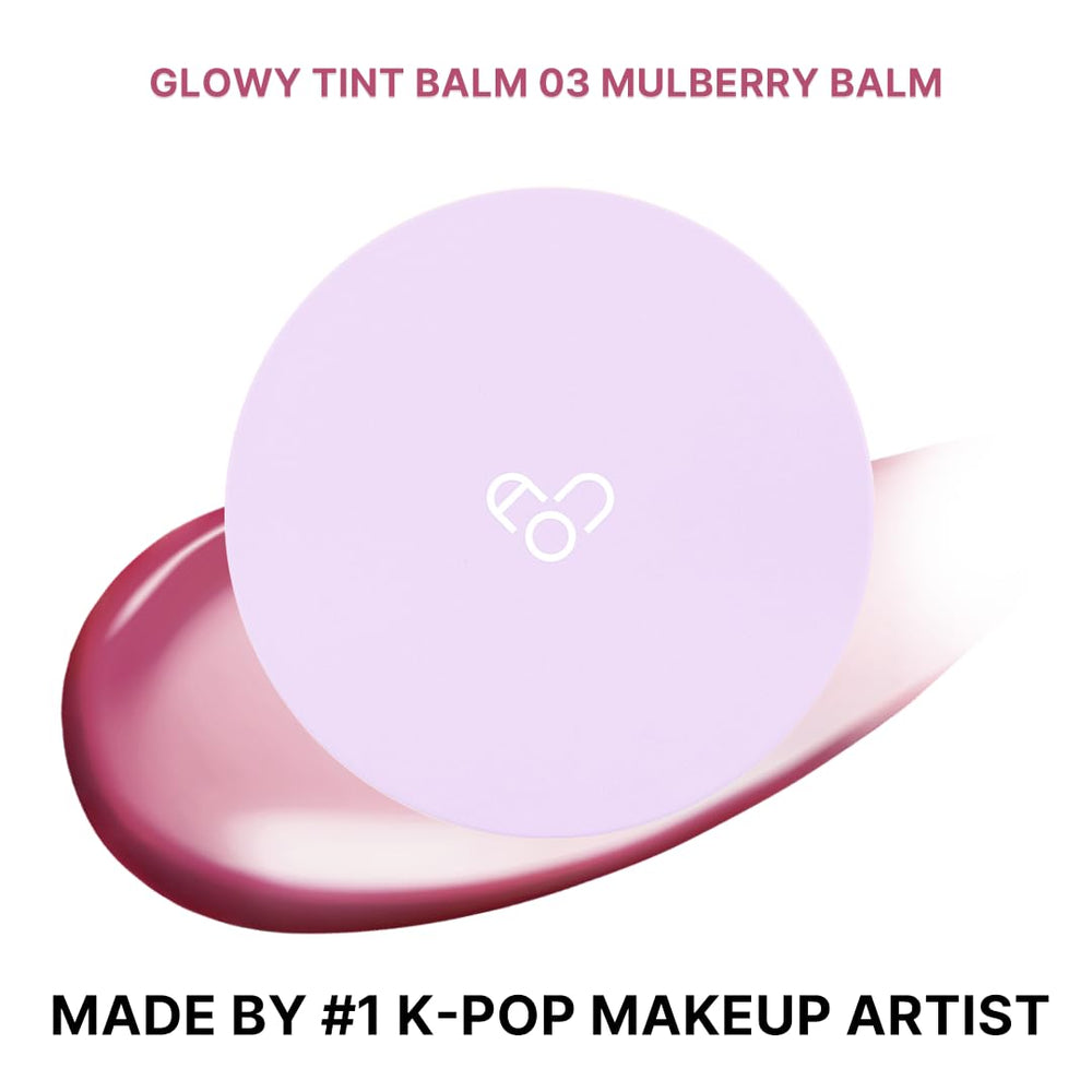AOU Glowy Tint Balm bottle close-up showing glossy finish