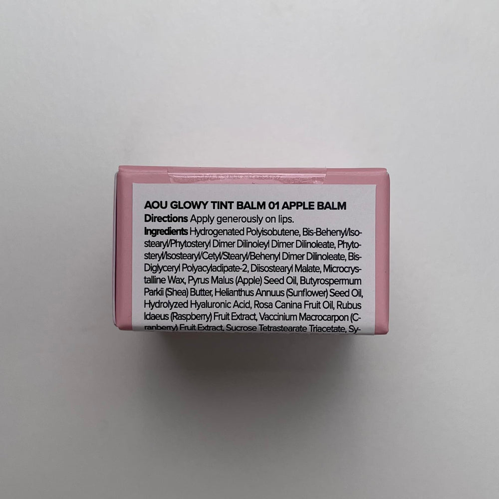 AOU Glowy Tint Balm delivers instant hydration with pink tint