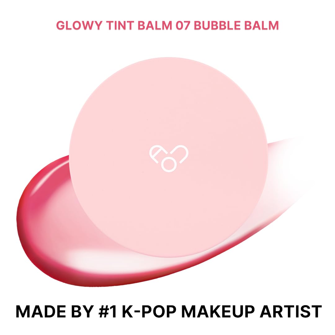 AOU Glowy Tint Balm lip swatches reveal natural pink color