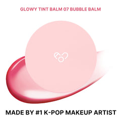 AOU Glowy Tint Balm lip swatches reveal natural pink color