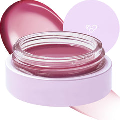 AOU Glowy Tint Balm Mulberry swatch on lips for instant hydration