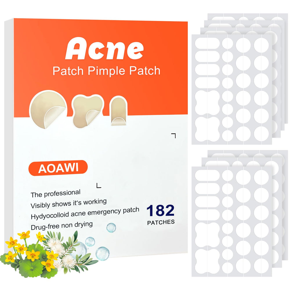 AOAWI acne patches 9mm round for targeted blemish care and quick absorption.