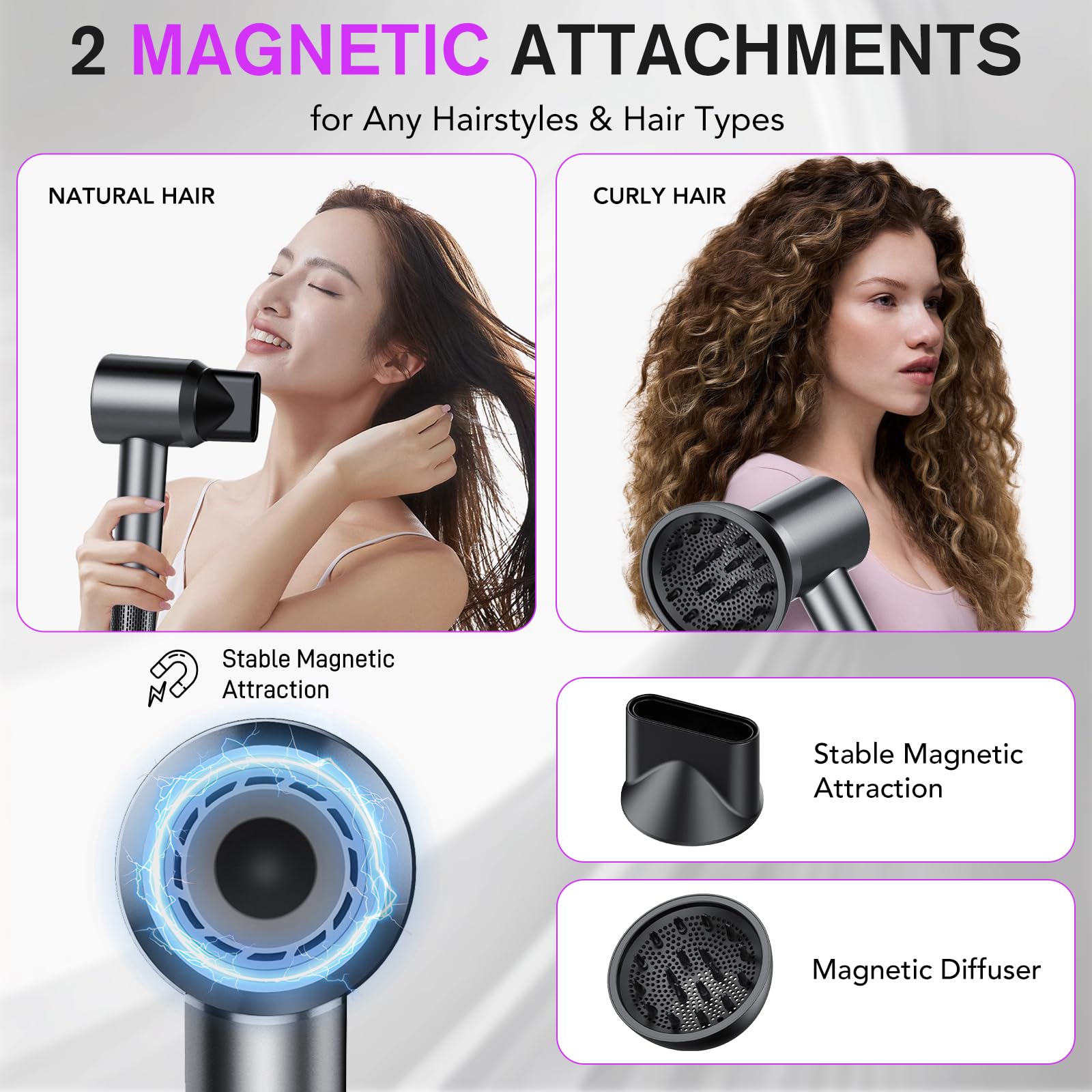 Aowoka hair dryer concentrator nozzle for precise drying and sleek finish.