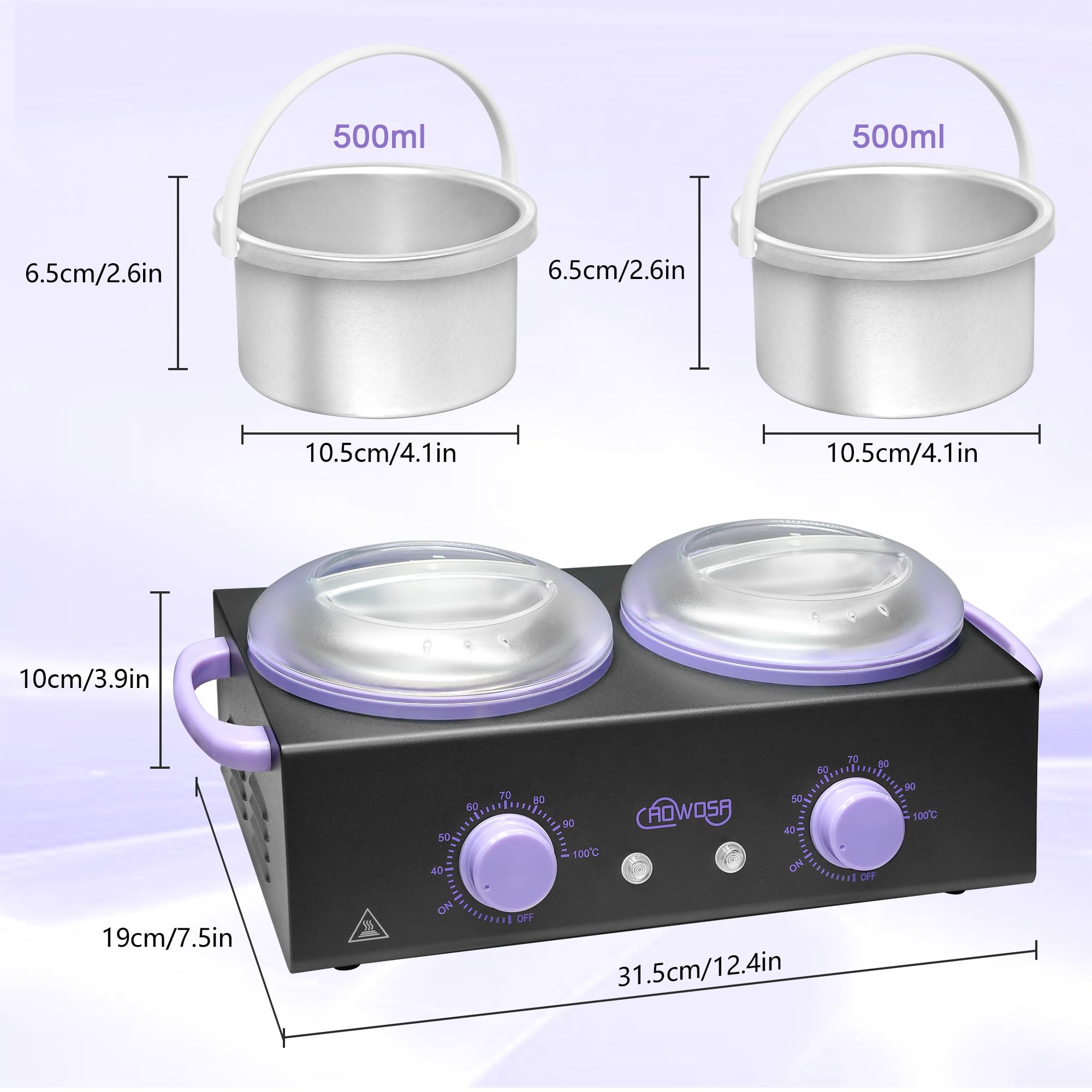 AOWOSA professional wax warmer suitable for salon, spa, or home use.