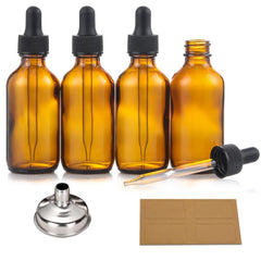 AOZITA amber bottle with dropper for precise essential oil dosing
