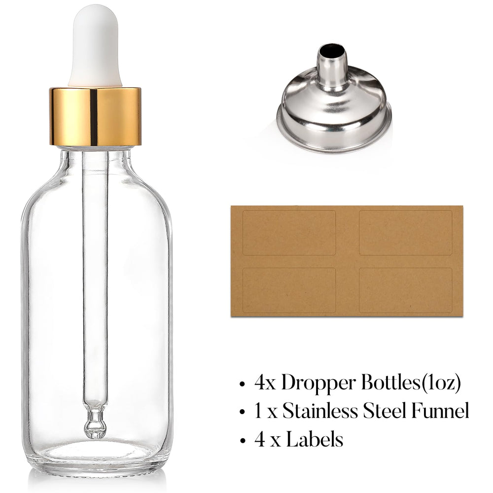 AOZITA dropper bottle with golden cap offers leakproof travel