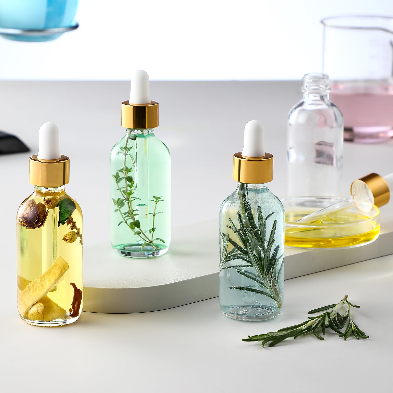 AOZITA set with labels helps track each liquid