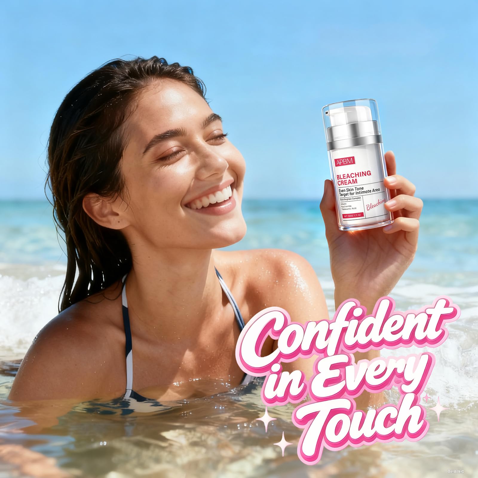 Soft, hydrated skin with a subtle glow after application