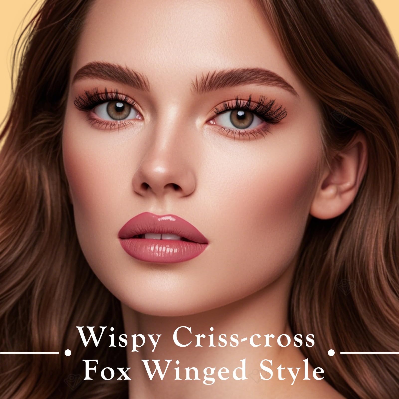 APCYUST D-Curl Strip Lashes deliver subtle lift and defined edges.
