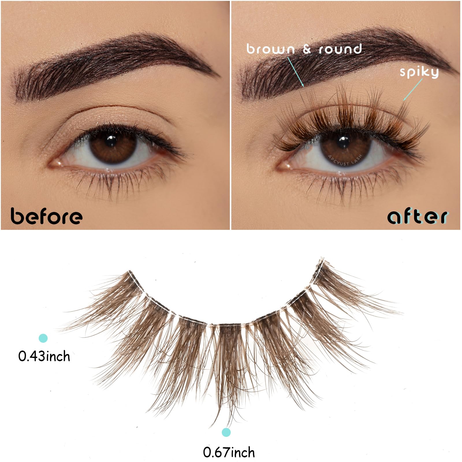 APCYUST faux mink lashes provide comfortable wear for sensitive eyes