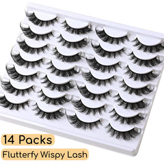 APCYUST Fluffy Lash Strips provide textured depth for a fairy-like finish.