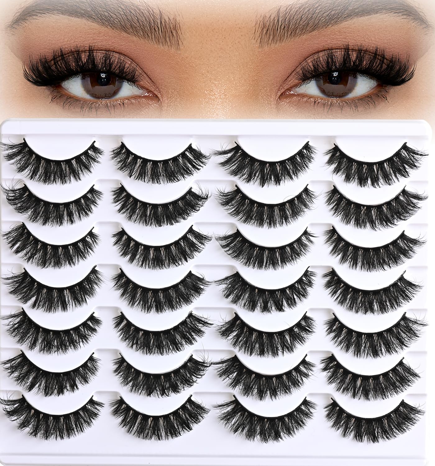 APCYUST Lashes Cateye Wispy Pack for effortless cat-eye definition and daily wear.