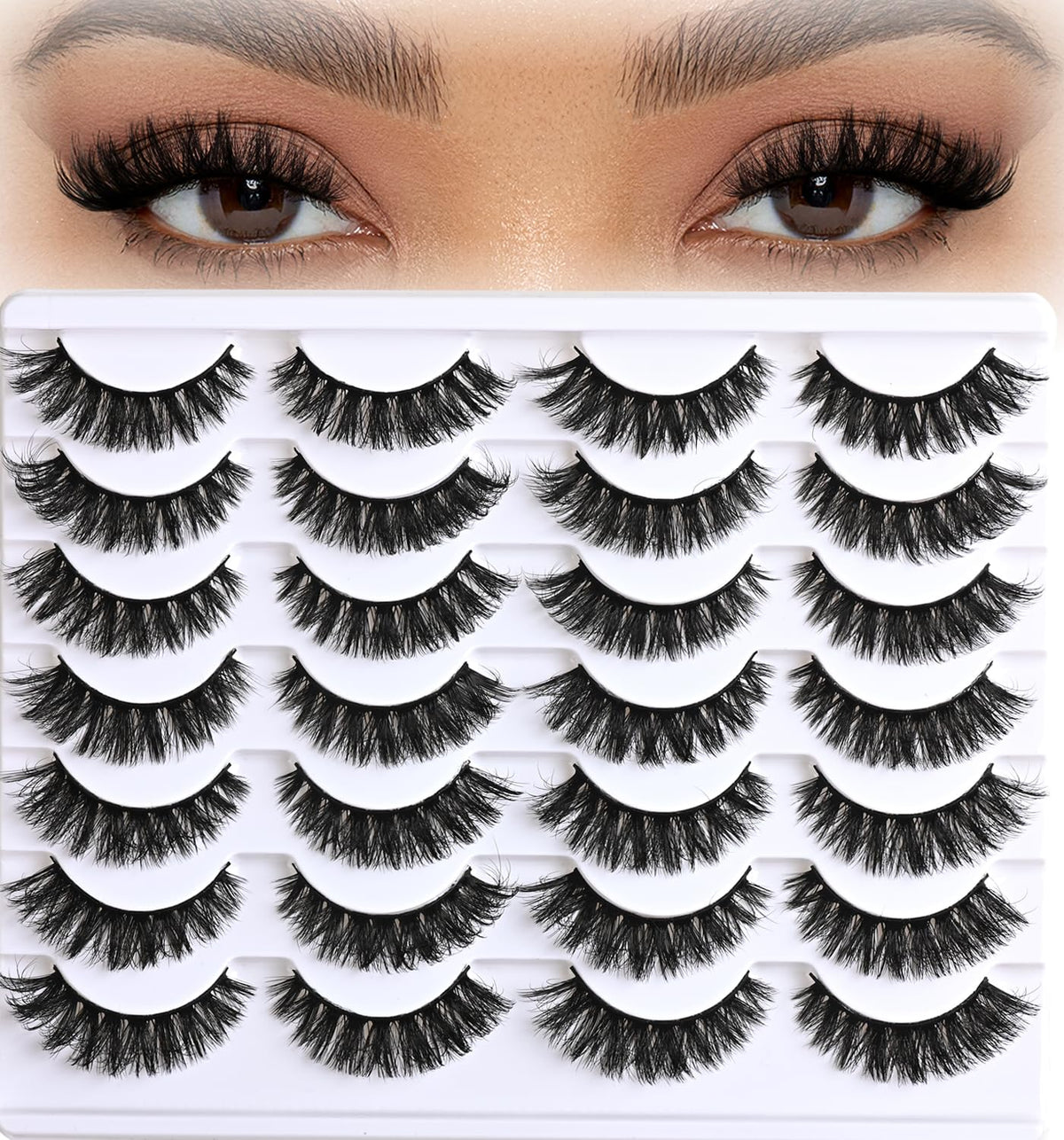 APCYUST Lashes Cateye Wispy Pack for effortless cat-eye definition and daily wear.