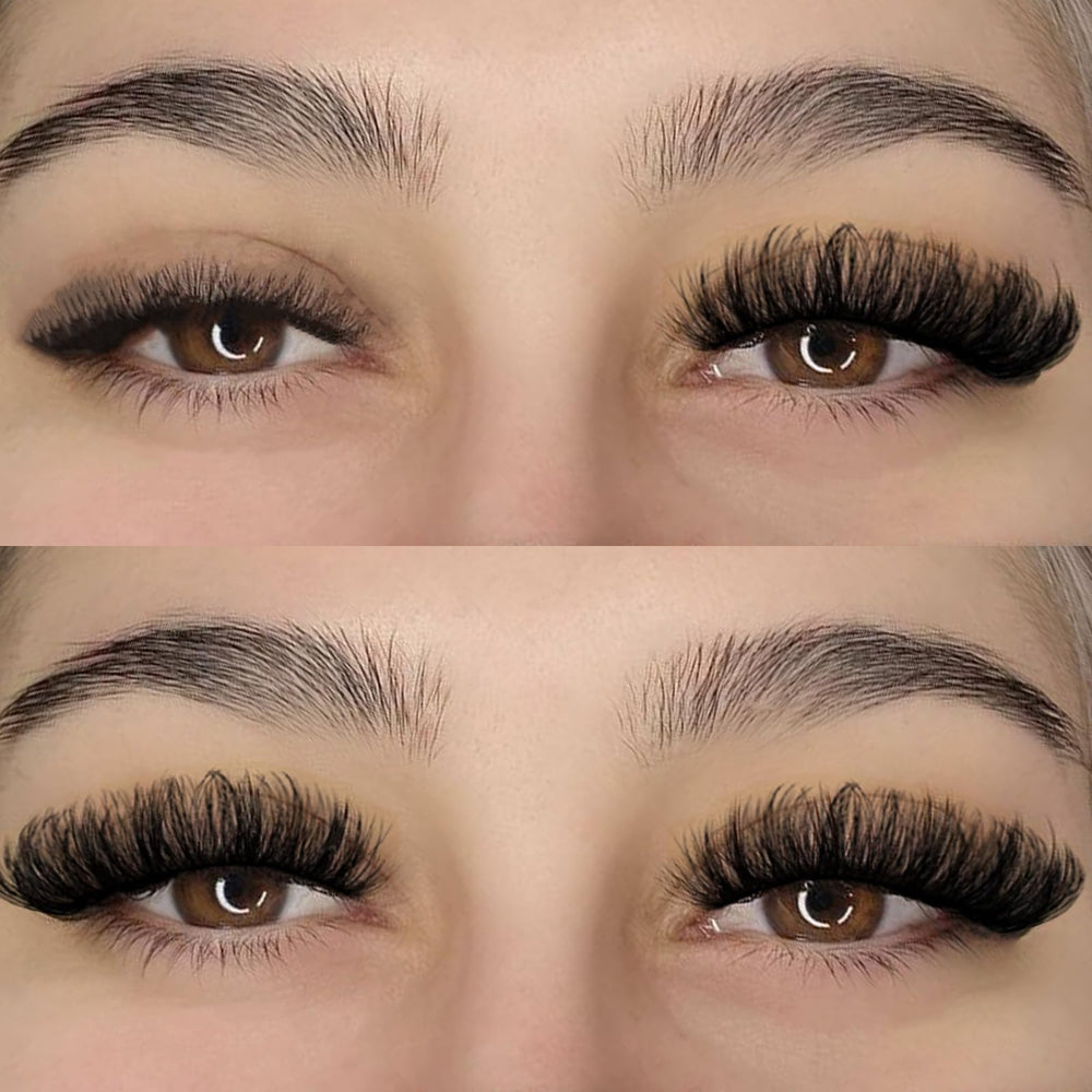 APCYUST Lashes with cluster effect for fuller, natural look.
