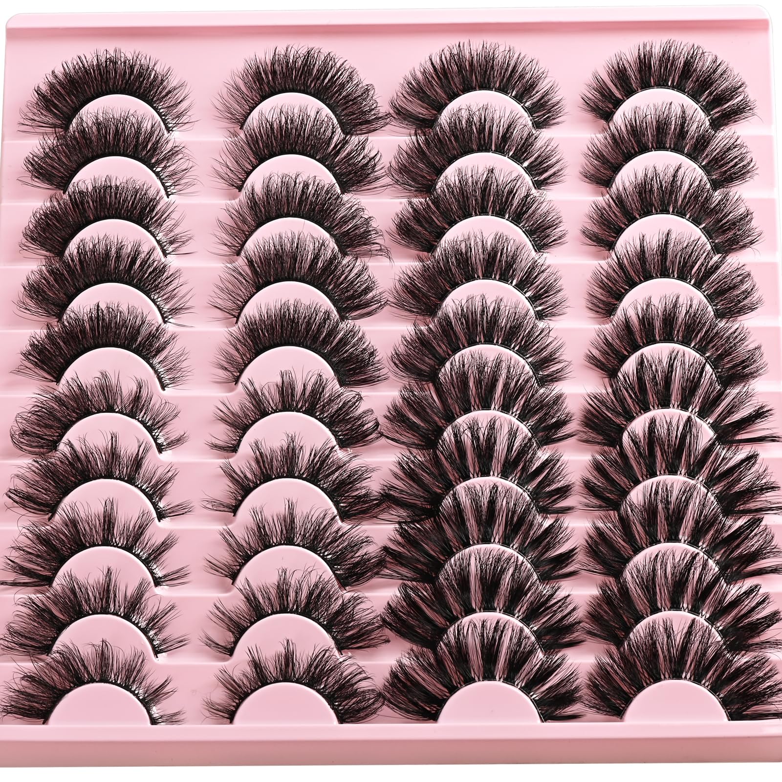 APCYUST Lashes Cruelty-free full-fluff finish creates a salon-like cat-eye