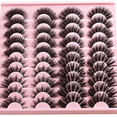 APCYUST Lashes Cruelty-free full-fluff finish creates a salon-like cat-eye