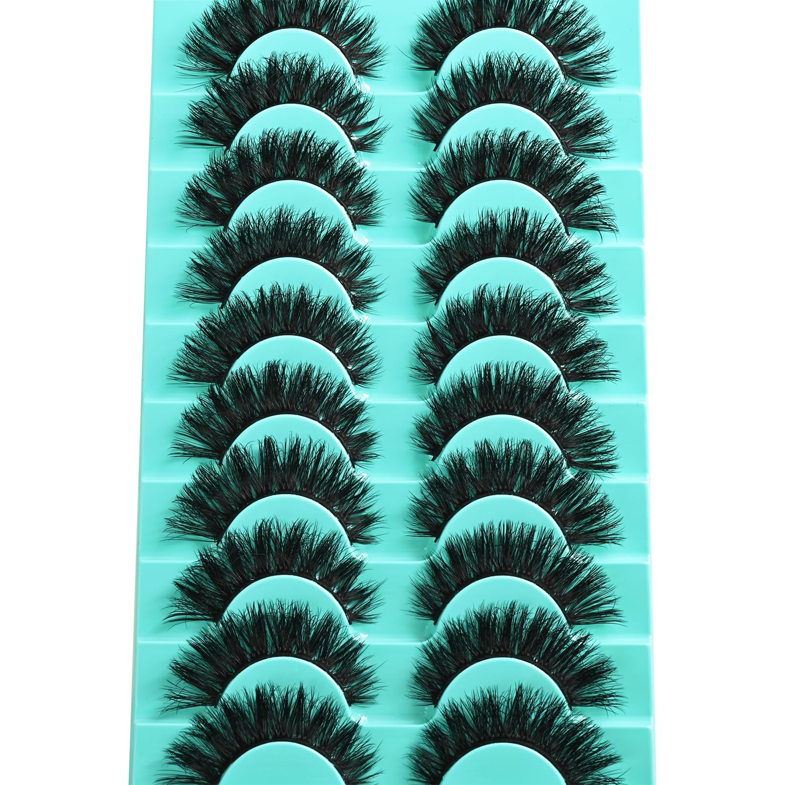 APCYUST Lashes with D curl adds gentle volume and definition.