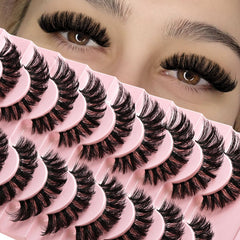 APCYUST lashes fluffy cat eye for bold definition and easy wear.
