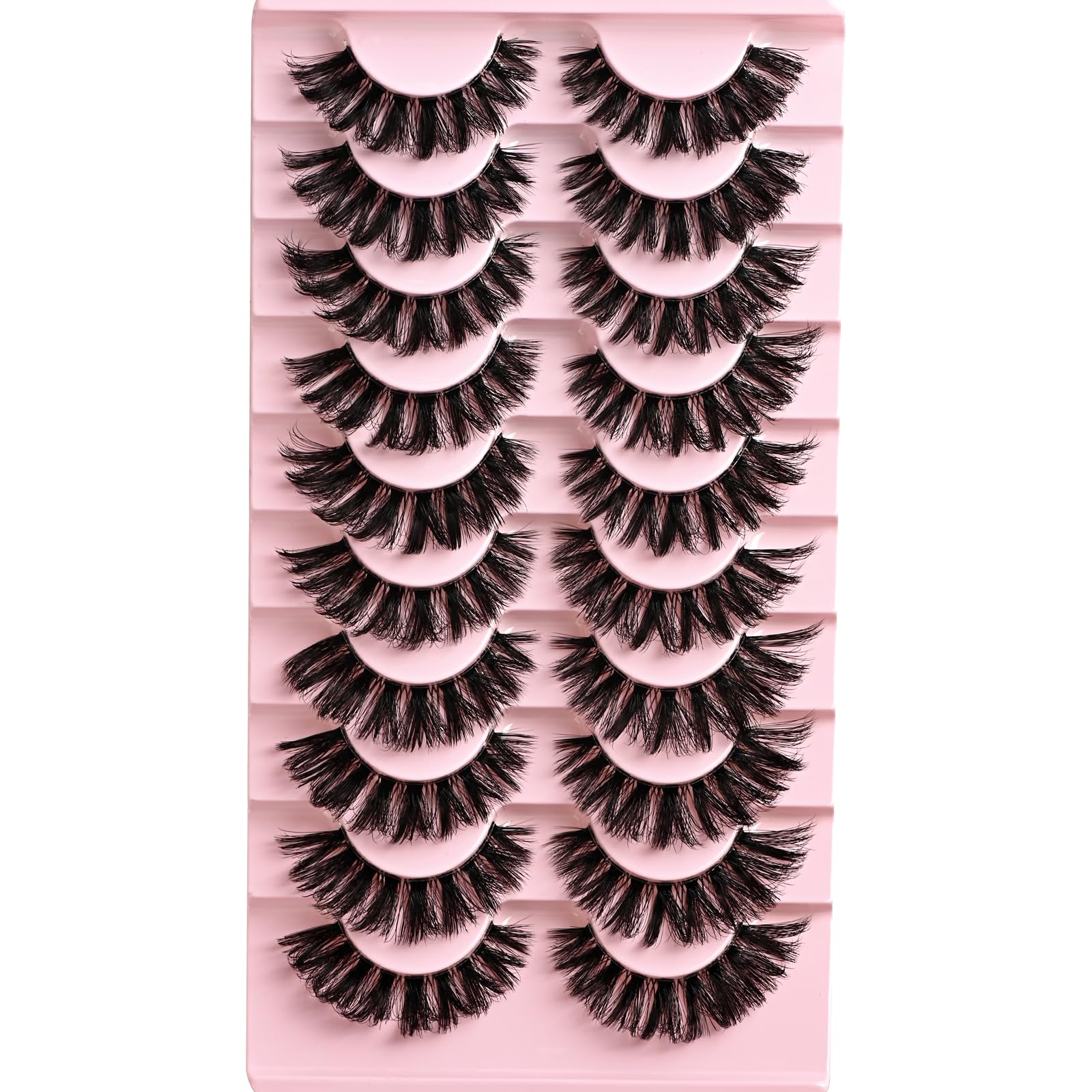 APCYUST lashes full strip for dramatic cat-eye without overload.