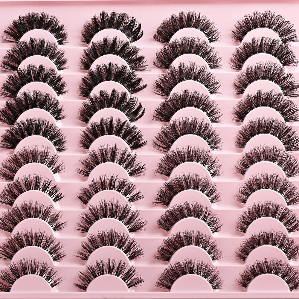 APCYUST lightweight faux mink lashes offer all-day comfort.