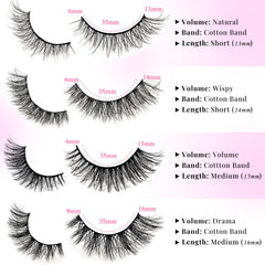 APCYUST natural-look lashes with soft separation for a subtle finish