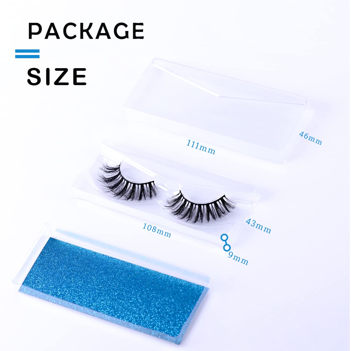 APCYUST Lashes Portable Lash Pack individual cases keep lashes pristine on the go.