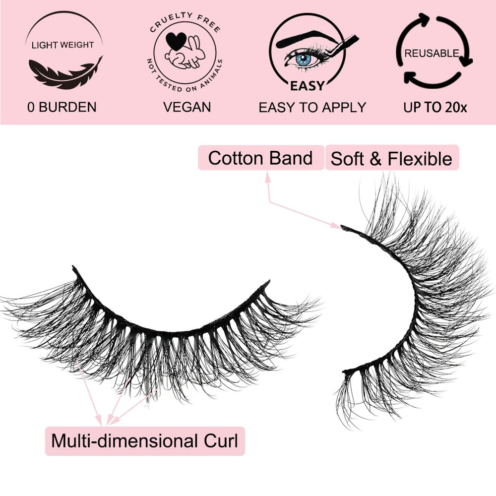APCYUST portable lash pack enables tidy storage and on-the-go touch-ups.
