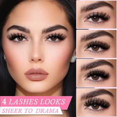 APCYUST Lashes Reusable synthetic-mink look provides a cruelty-free, lightweight boost