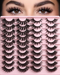 APCYUST Lashes Wispy Cat Eye four-styles pack delivers voluminous flutter for daily glam