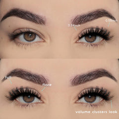 APCYUST Lashes wispy cat-eye close-up highlights natural shape and definition.