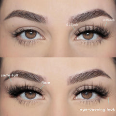 APCYUST wispy mink lashes in soft design for natural blend.