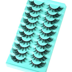 APCYUST lifted cat-eye lashes create subtle drama for evenings or photos.