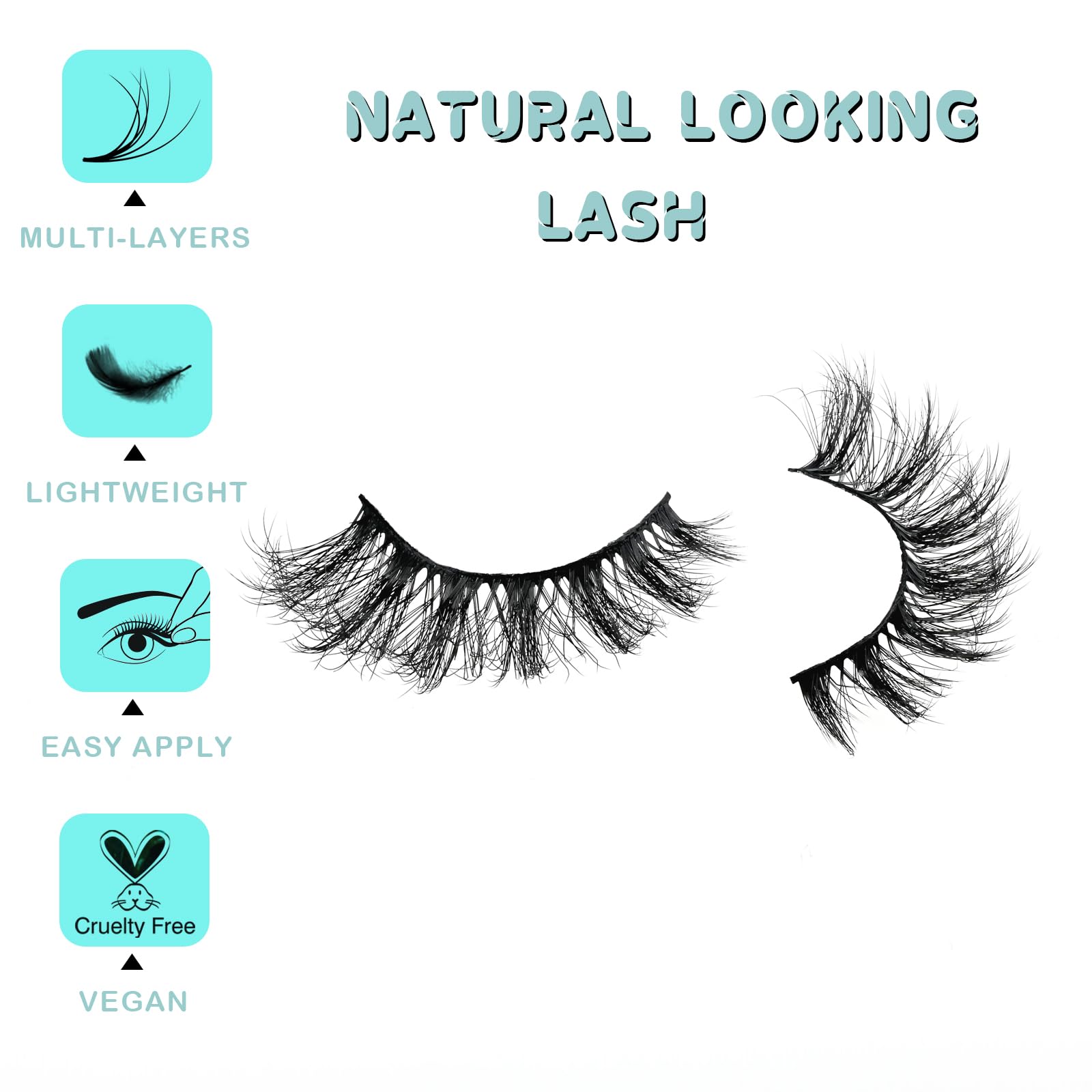 APCYUST 3D multi-layer lashes add depth for glamorous evenings