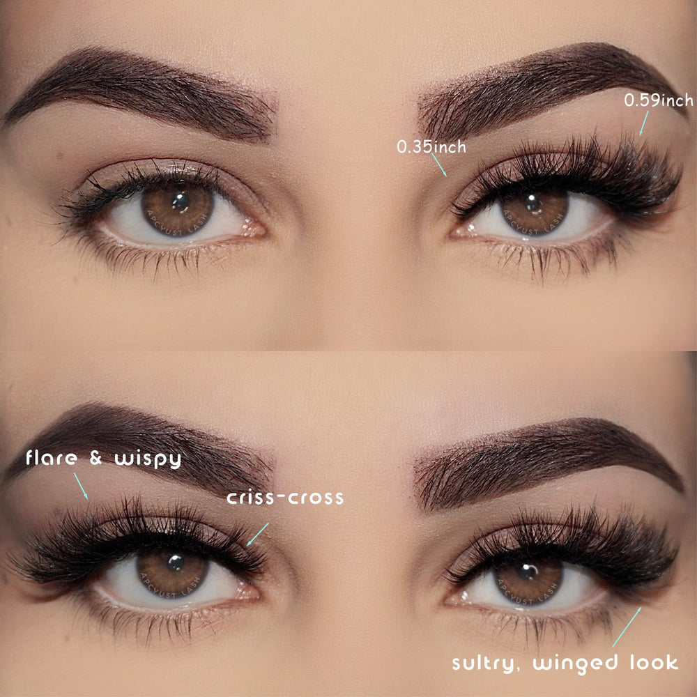 APCYUST mink lashes with soft-band for comfortable all-day wear