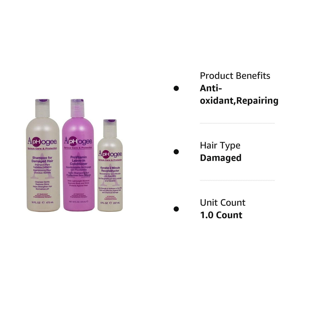 Aphogee ProVitamin Leave-In Conditioner smooths and detangles for easier styling.