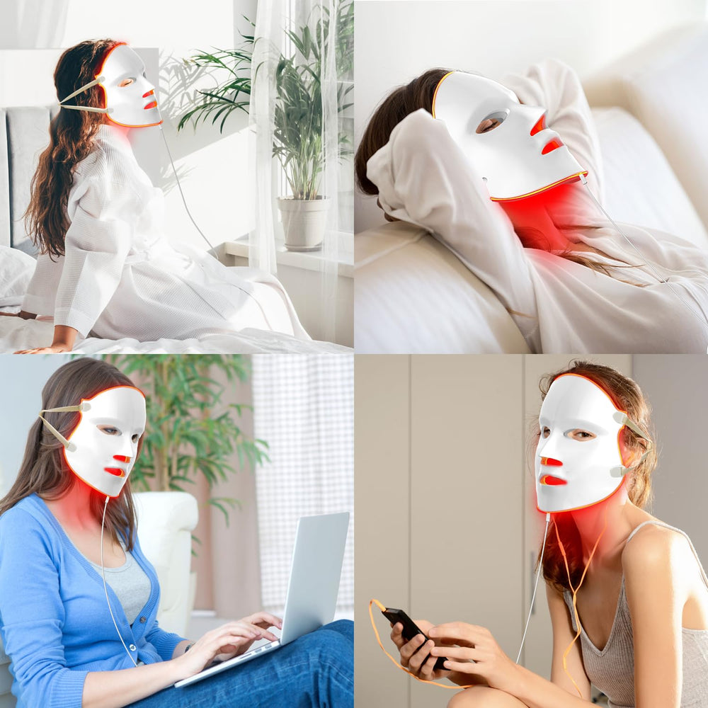 Aphrona Moonlight LED mask adjustable session duration feature
