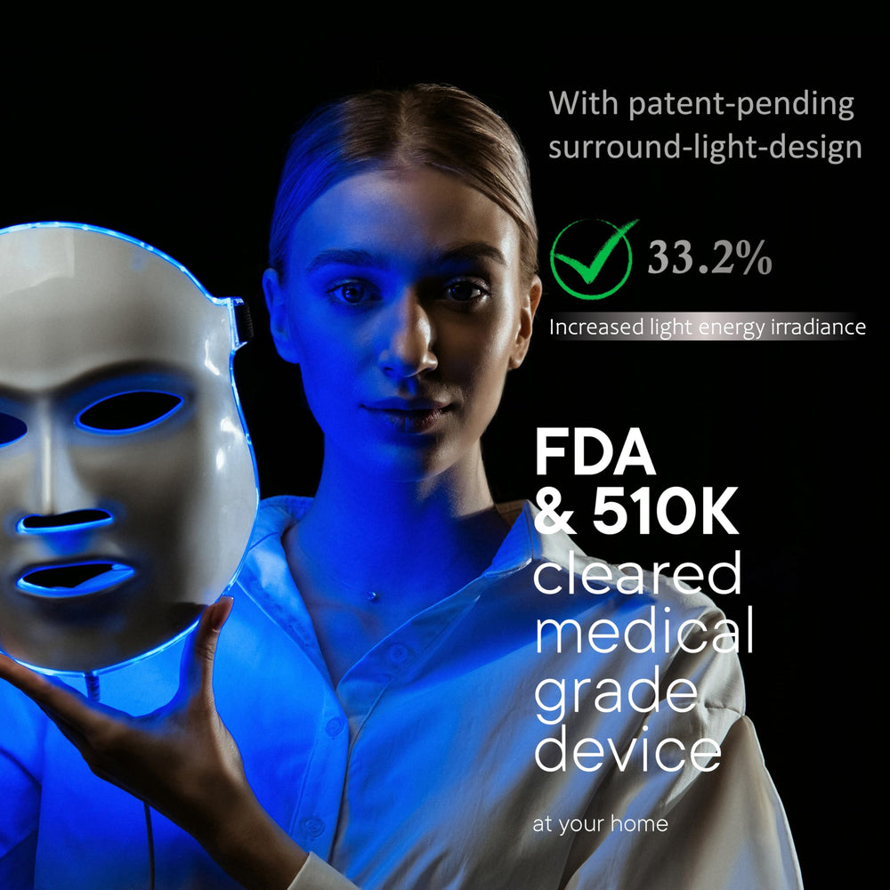 Aphrona Moonlight LED mask red light emission at 630nm