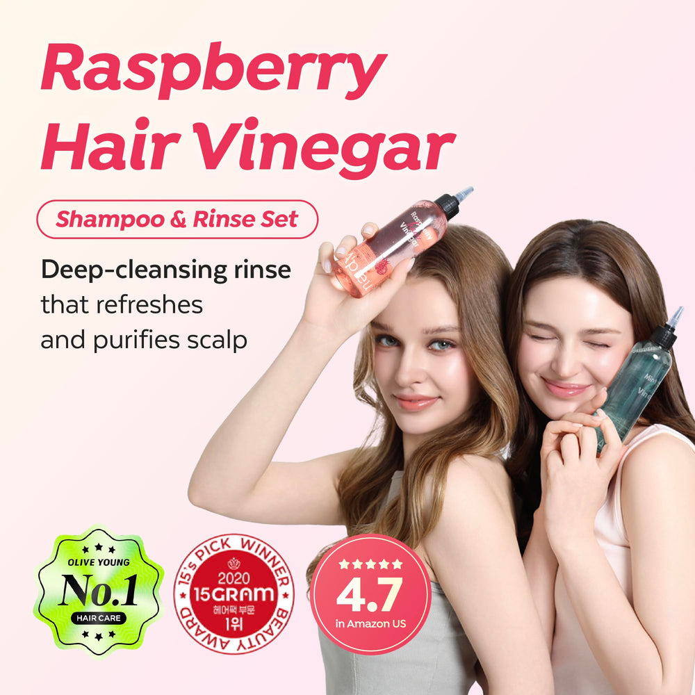 A’PIEU Hair Vinegar Rinse bottle showing pH-balanced finish.