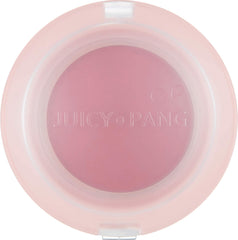 A'PIEU Juicy-Pang Jelly Blusher bottle close-up shows jelly texture for easy sheer color.