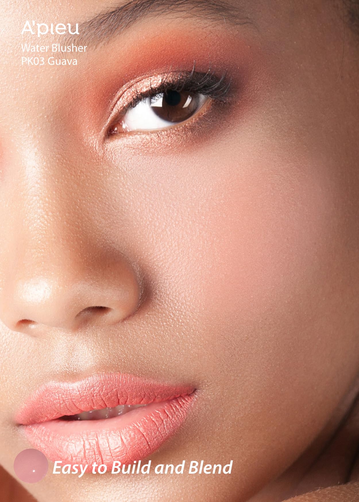 A'PIEU Juicy-Pang PK03 swatch on skin reveals dewy finish and hydration.