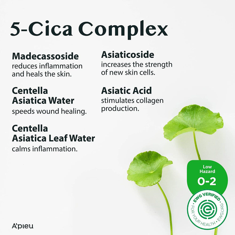 A'PIEU Madecassoside Cream 2X application gesture demonstrates easy daily use.