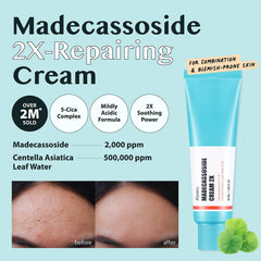 A'PIEU Madecassoside Cream 2X ingredients closeup highlights Centella Asiatica.