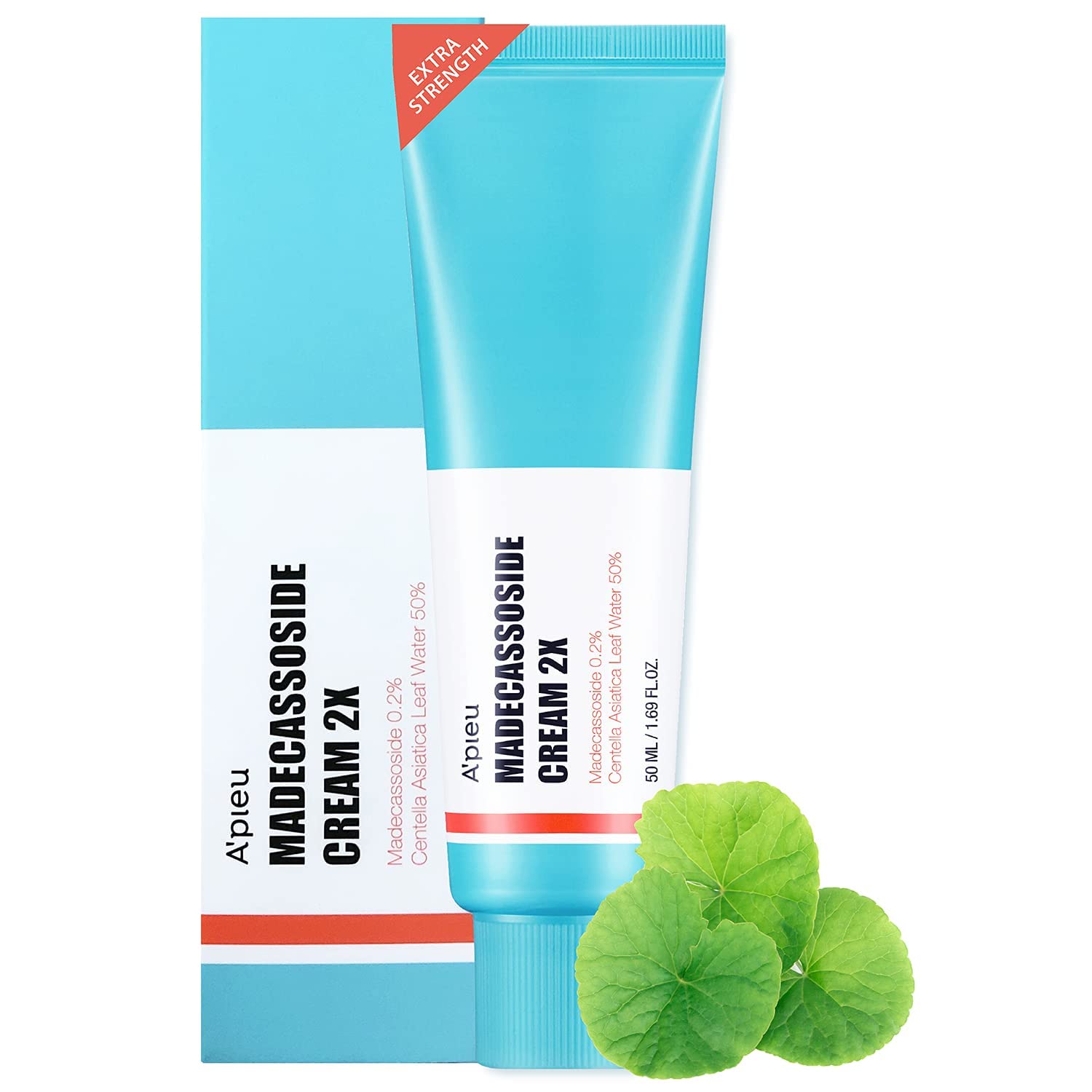 A'PIEU Madecassoside Cream 2X jar front for soothing, combination-ready skin.