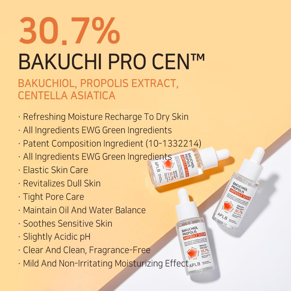 APLB Bakuchi Propolis Ampoule Serum dropper dispenses precise doses