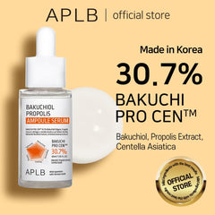 APLB Bakuchi Propolis Ampoule Serum label closeup highlighting Bakuchiol and Propolis
